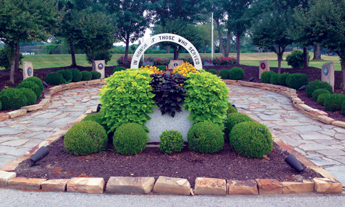 Since it began with an eternal flame  at the southeast corner of  Ridge Road and Indianapolis Boulevard, North Township's Veterans Memorial has continued to be beautified as a lasting reminder  of the sacrifice of local soldiers.