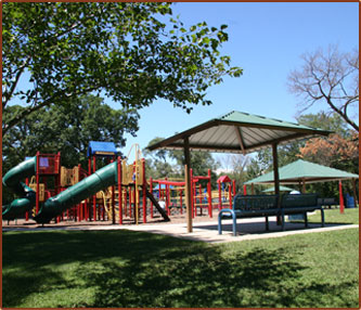 Come visit our state-of-the-art, well-maintained playground. Located on the west side of the park, the playground features swings, slides and climbing features for all levels of adventures. There's plenty of benches, shade and parking for the whole family,